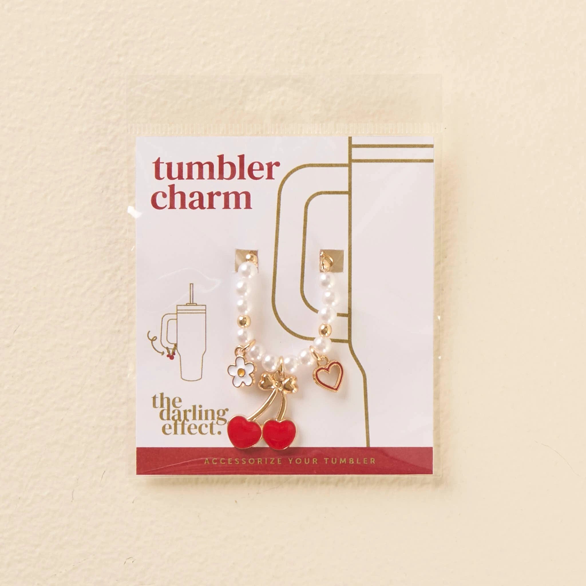 The Darling Effect - Tumbler Charm-Cherry by The Darling Effect