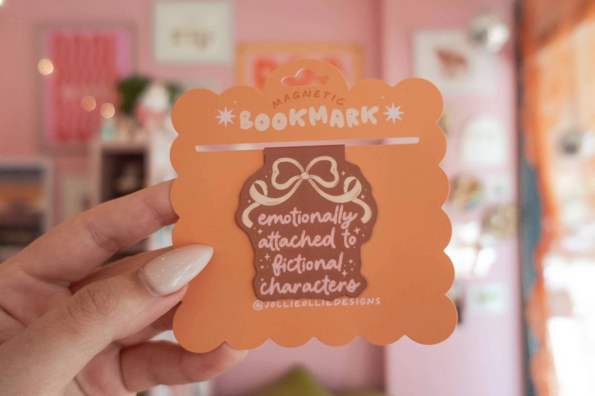 Emotionally Attached Magnetic Bookmark by Jollie Ollie Designs