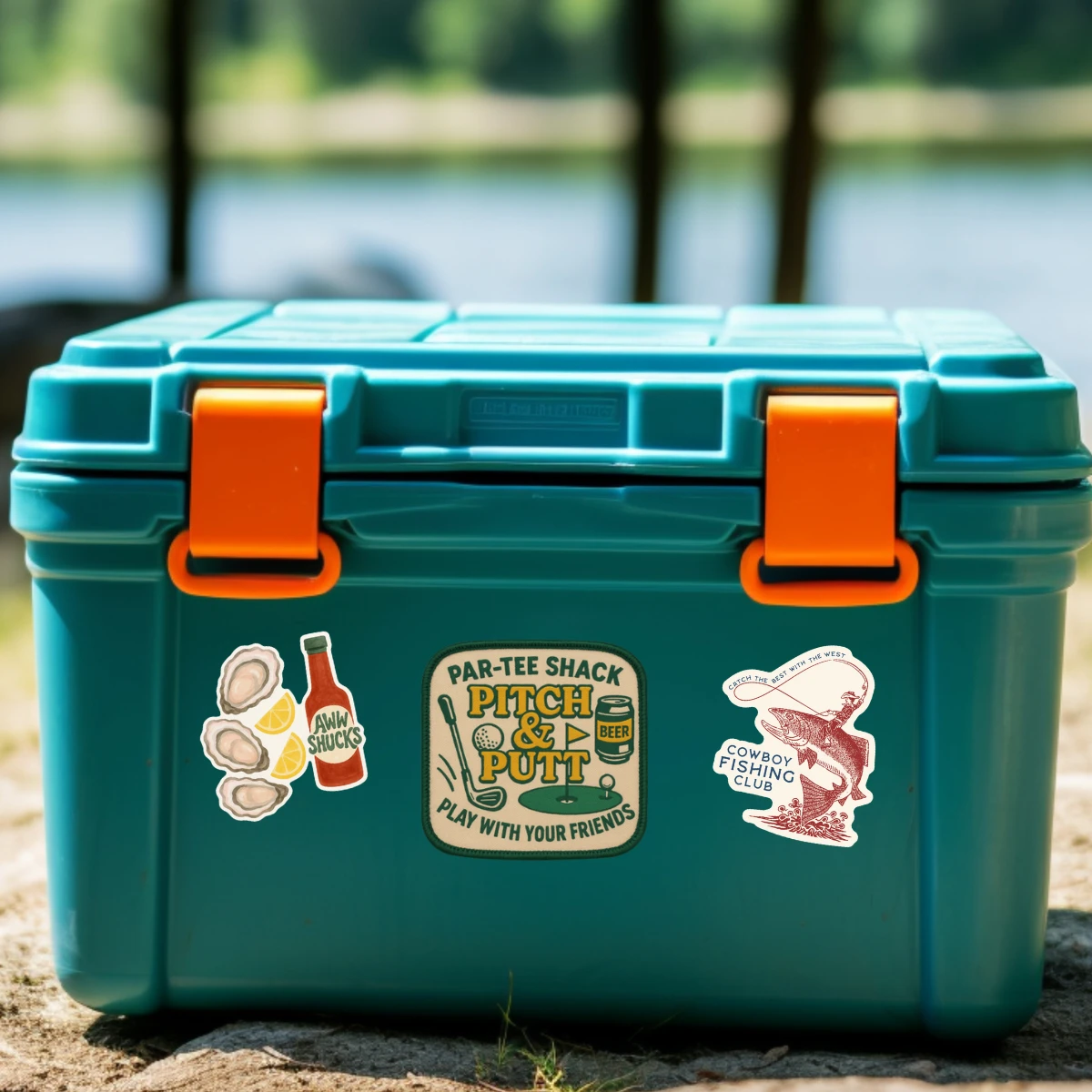 inviting affairs paperie - Aww Shucks Sticker – Quirky Oyster Design by inviting affairs paperie