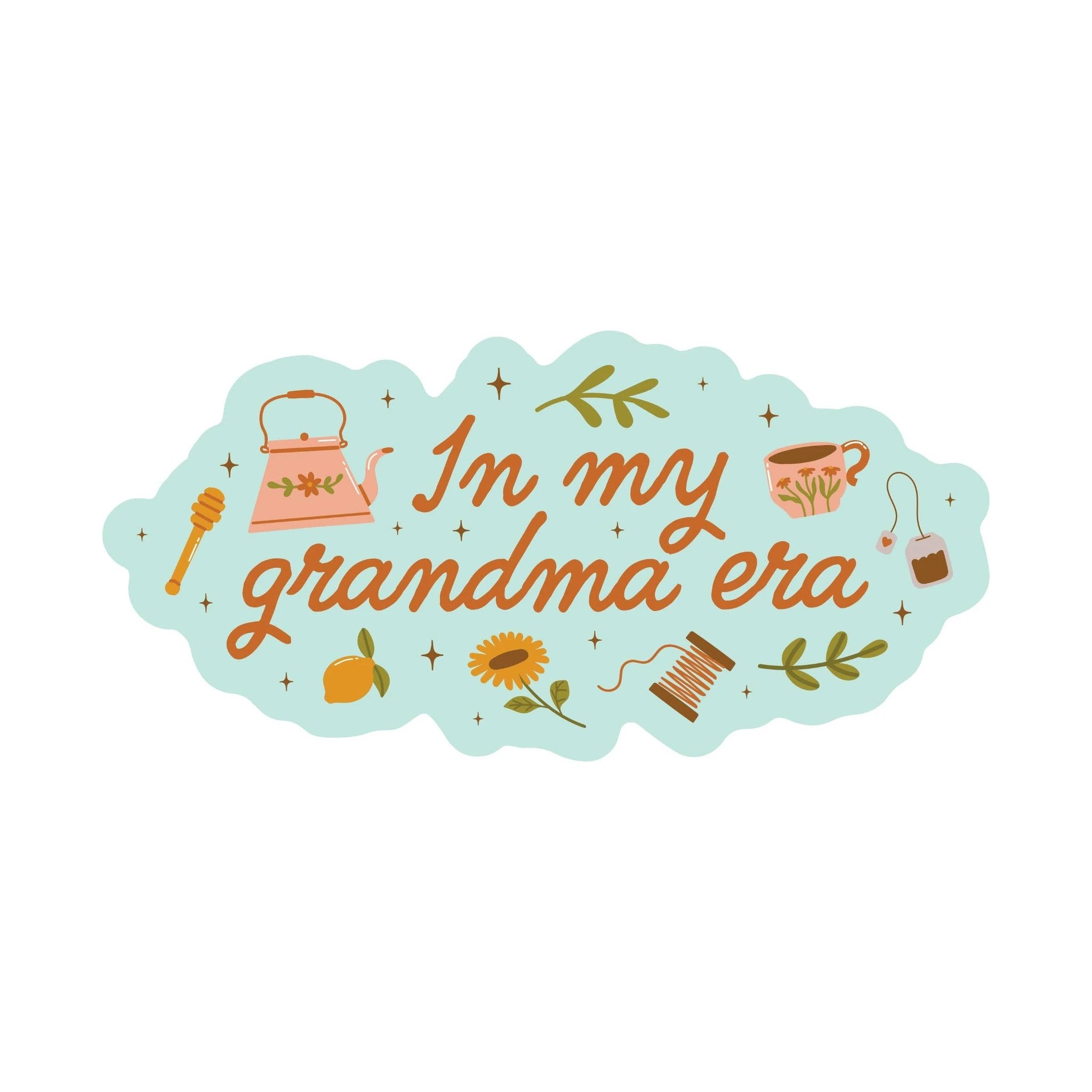Juju and Moxie - Grandma Era High Quality Vinyl Sticker by Juju and Moxie