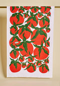One & Only Paper - Pomodoro Tomato Red Illustration Tea Towel by One & Only Paper