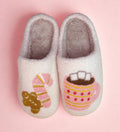 Gingerbread Man & Hot Chocolate Fuzzy Slippers by Frem