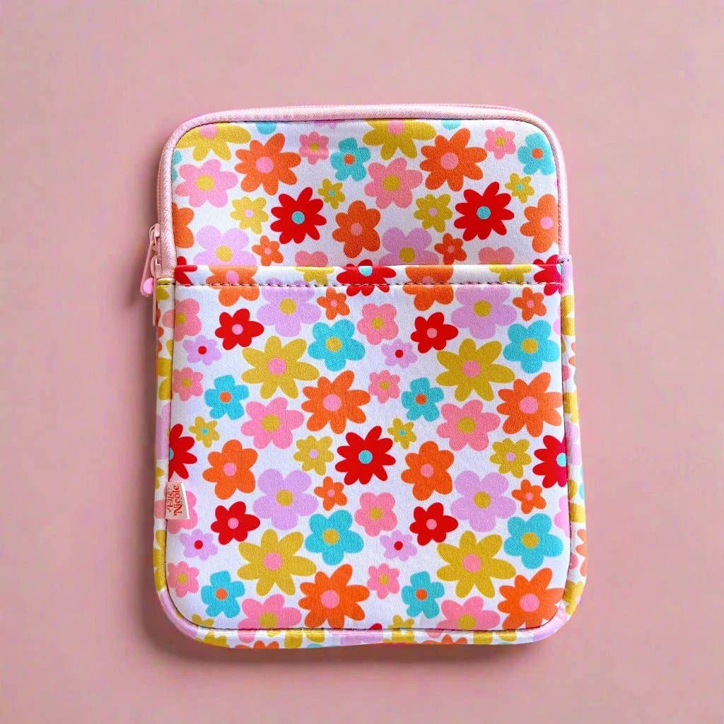 Elle Nicole - E-reader / Tablet Sleeve / Case / Book Sleeve - Retro Floral by Elle Nicole