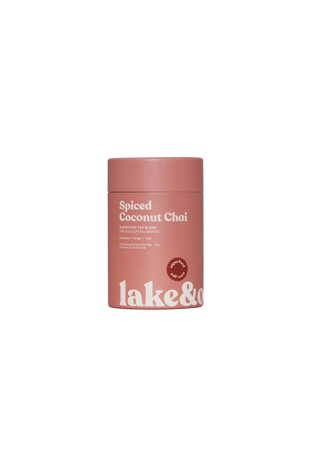Lake & Oak Tea Co. - Spiced Coconut Chai - Superfood Tea Blend - Pyramid Tea Bags by Lake & Oak Tea Co.
