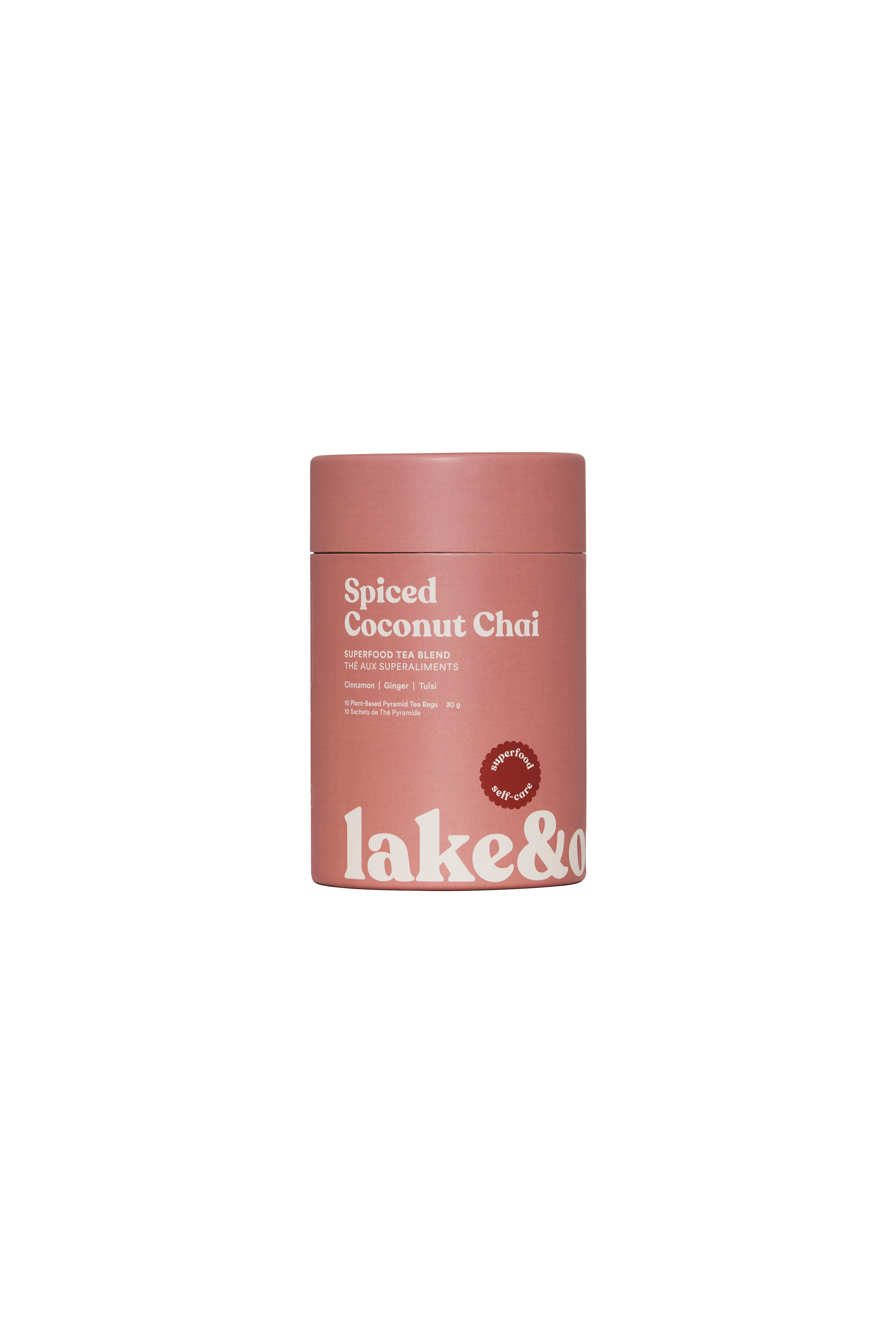 Lake & Oak Tea Co. - Spiced Coconut Chai - Superfood Tea Blend - Pyramid Tea Bags by Lake & Oak Tea Co.