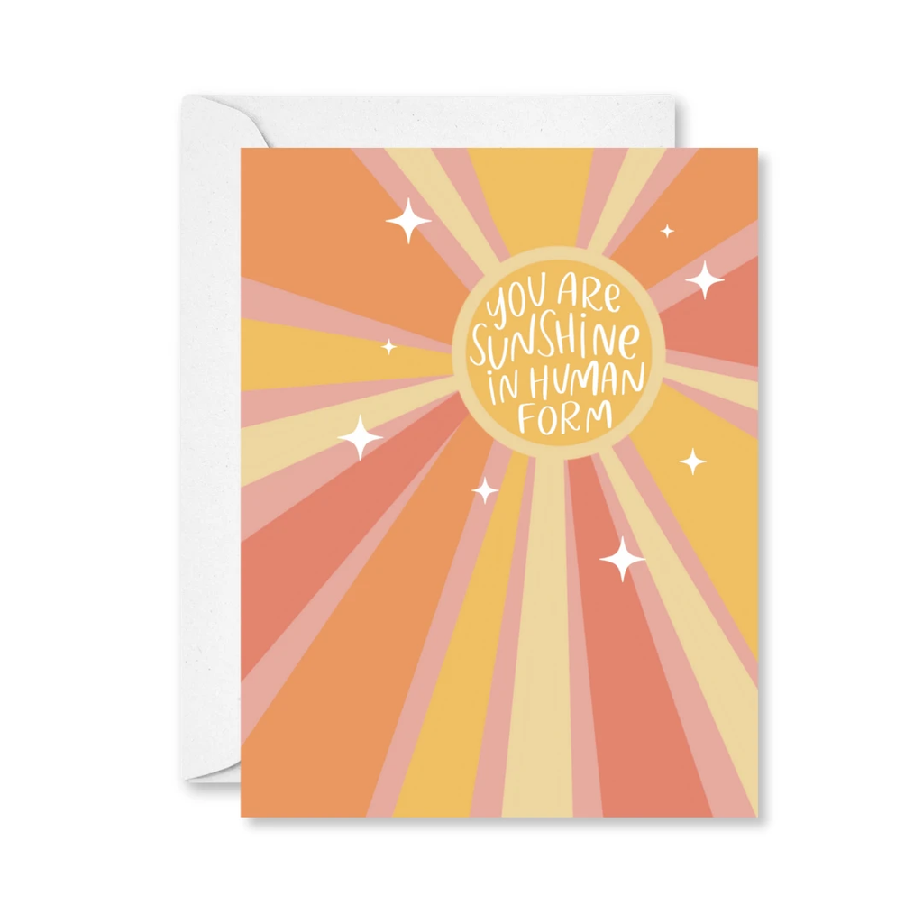 Created By Christine - You are Sunshine Friendship Greeting Sticker Card by Created By Christine