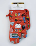 Kitchen Shelf Cotton Oven Mitt + Pot Holder Set by Idlewild Co.