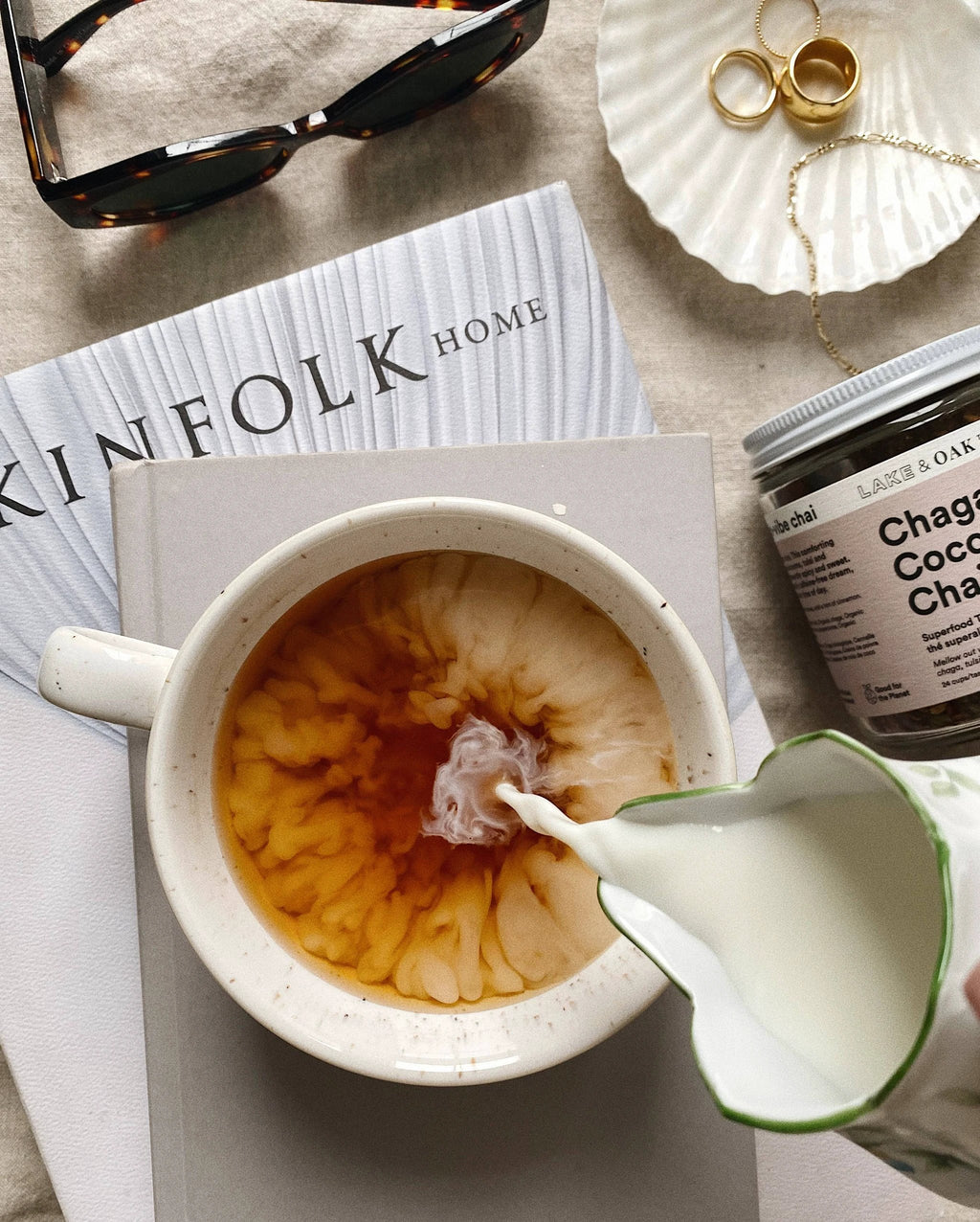 Lake & Oak Tea Co. - Spiced Coconut Chai - Superfood Tea Blend - Pyramid Tea Bags by Lake & Oak Tea Co.