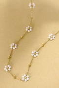 JOSSLYN by wall to wall - Daisy Beaded Flower Necklace by JOSSLYN by wall to wall
