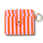 Elle Nicole - Wallet - Pink & Orange Stripes by Elle Nicole