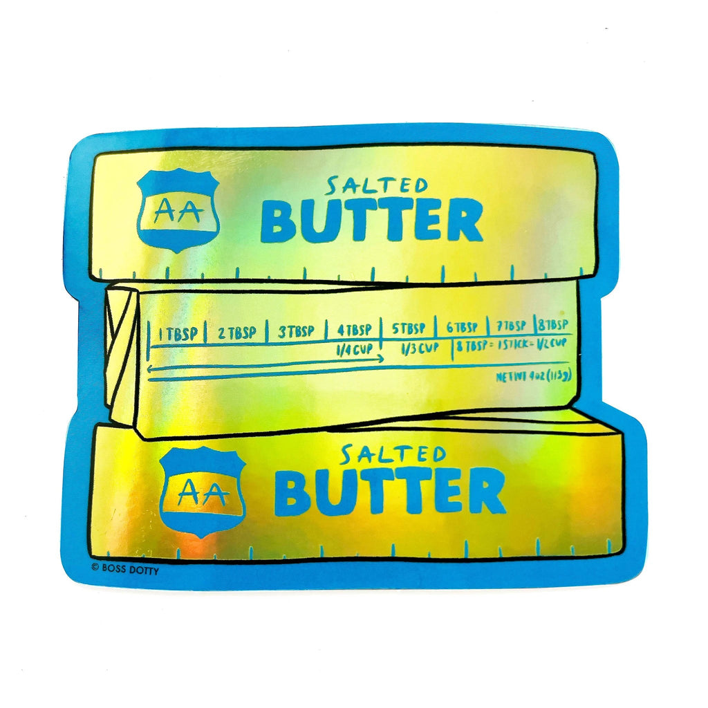 Boss Dotty Paper Co. - Holographic Butter Sticker by Boss Dotty Paper Co.