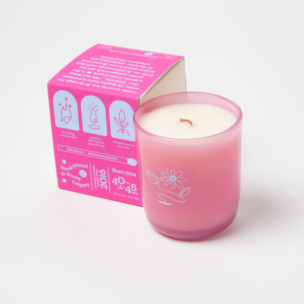 Milk Jar Candle Co. - Bloom - Essential Oil Coconut Soy 8oz Candle