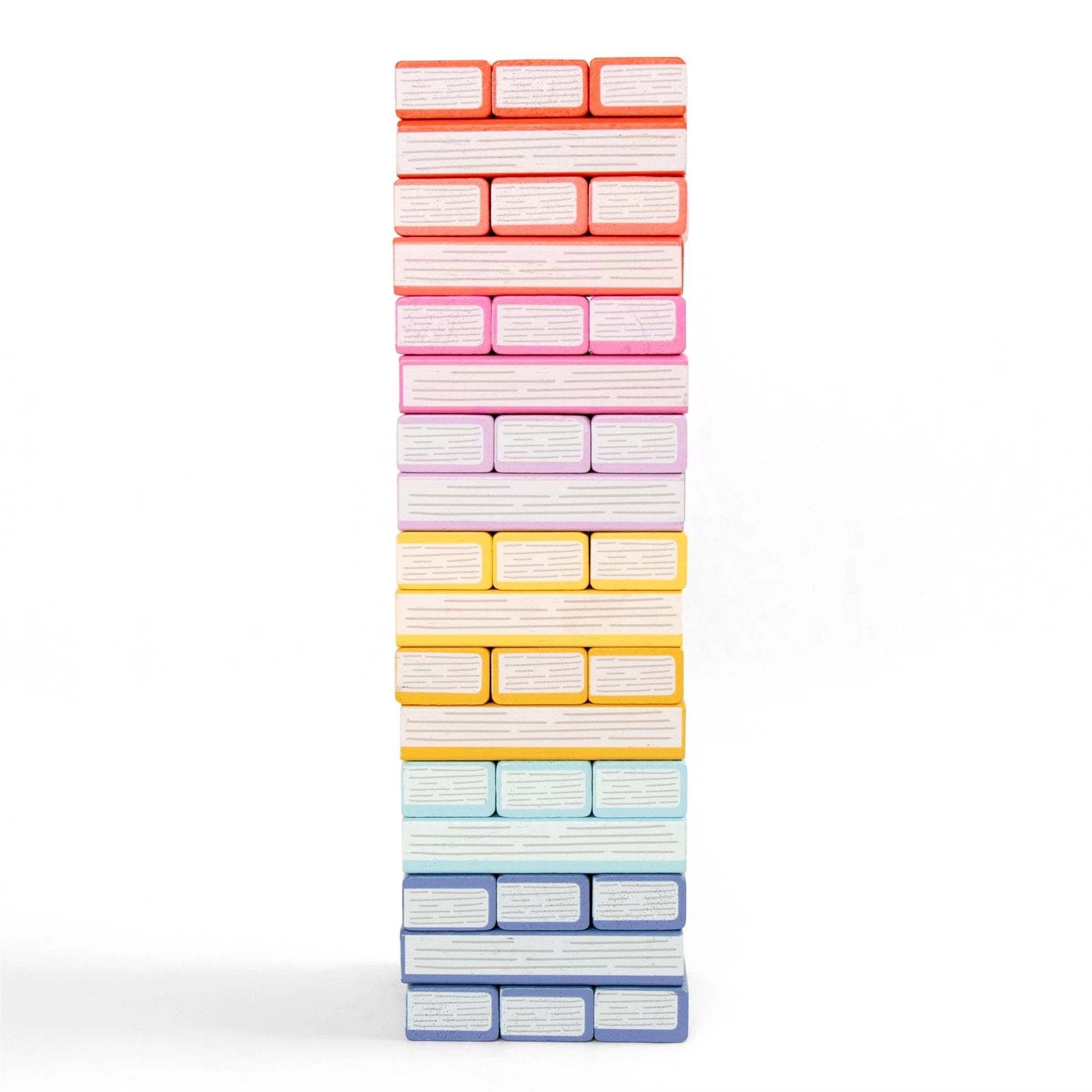Pippi Post - Tumbling Book Stack - Wooden Block Stacking & Balance Game by Pippi Post