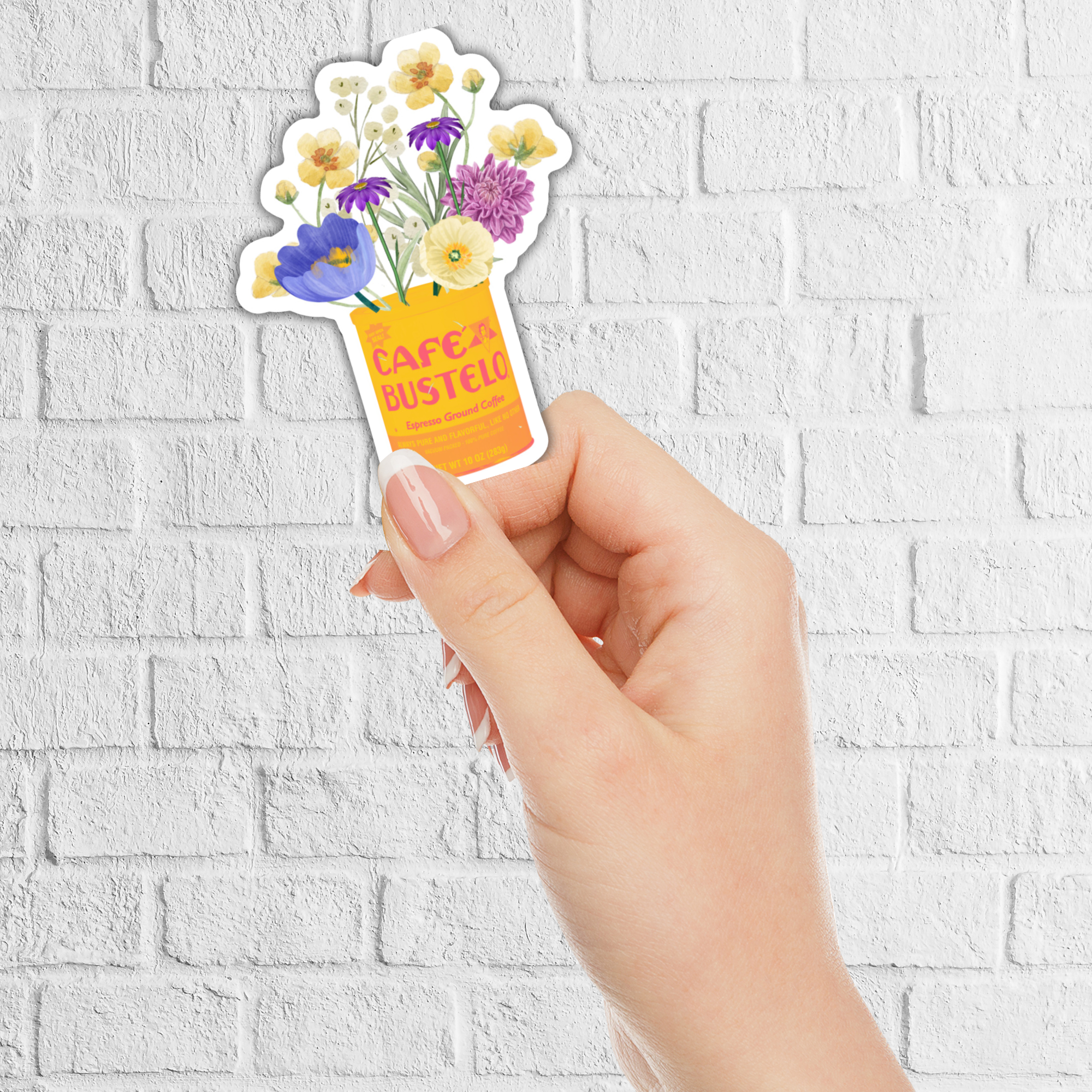 Cafe Bustelo coffee lover vinyl sticker - image 2