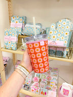 Elle Nicole - Coffee Cup Cover - Boho Florals - Iced Drink Sleeve - Large / 24oz by Elle Nicole