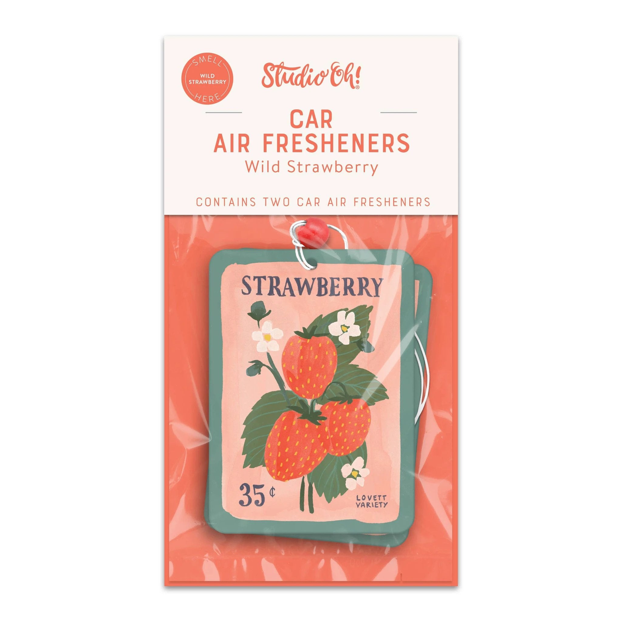Studio Oh! - Strawberry Seeds Car Air Freshener by Studio Oh!