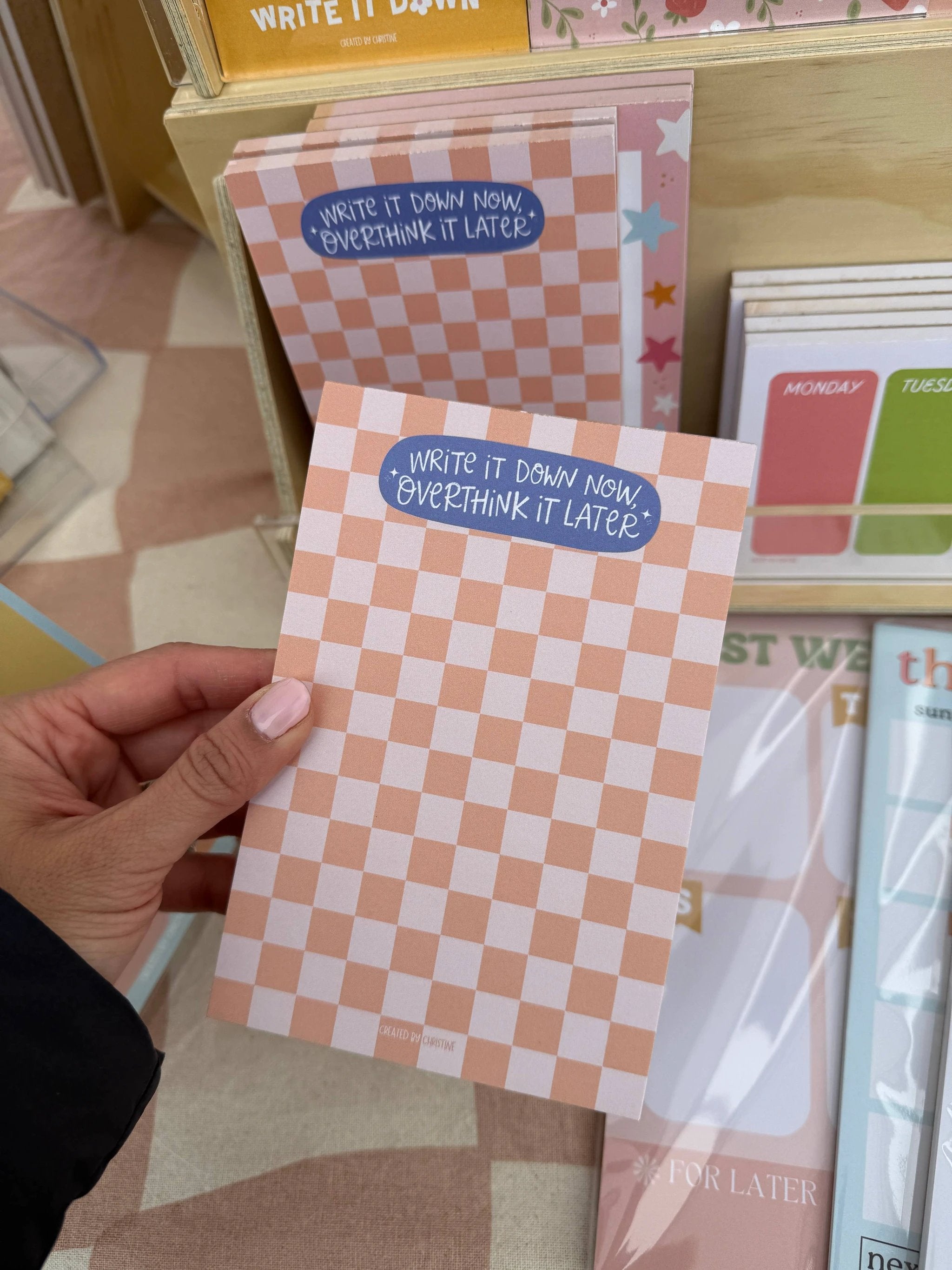 Created By Christine - Overthink It Later - 4x6" Notepad by Created By Christine