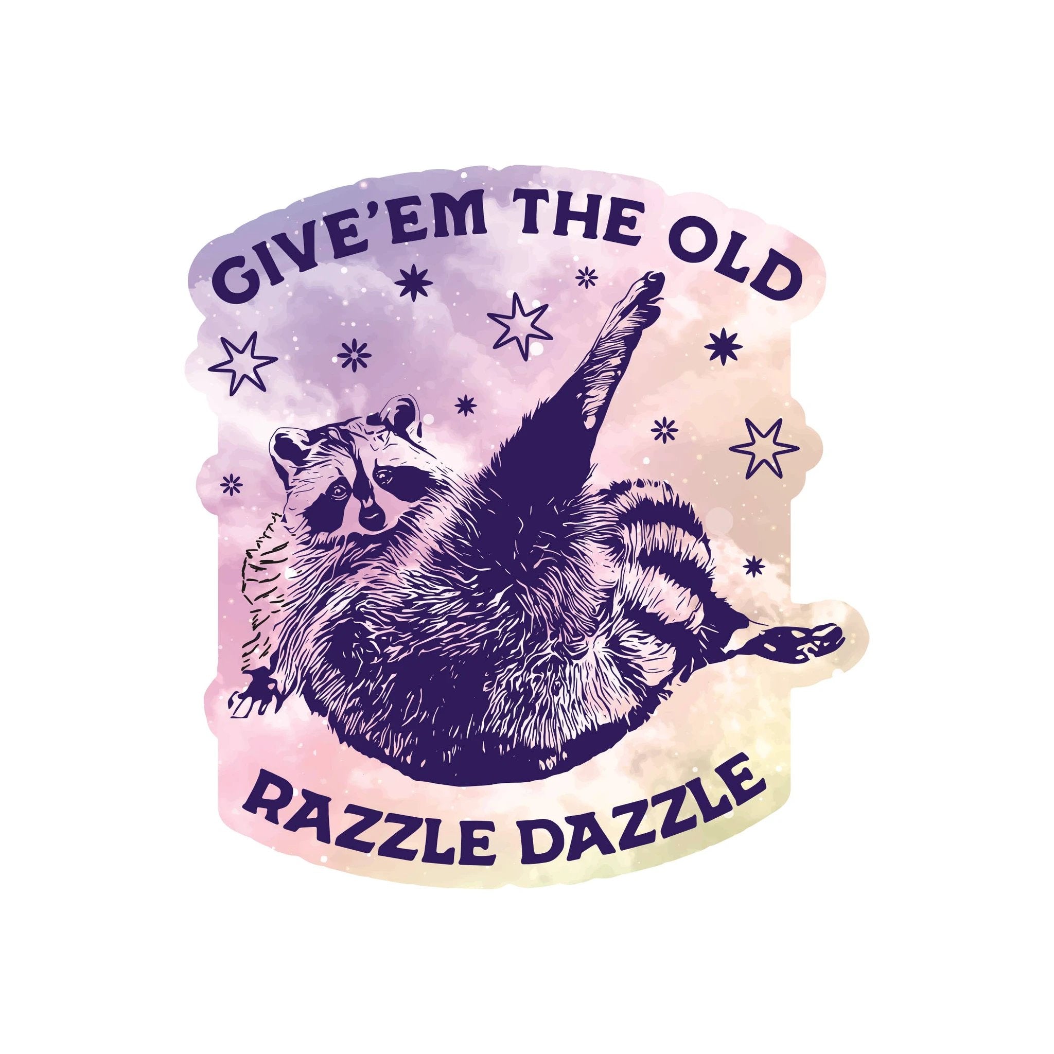 Juju and Moxie - Razzle Dazzle Quality Vinyl Sticker by Juju and Moxie