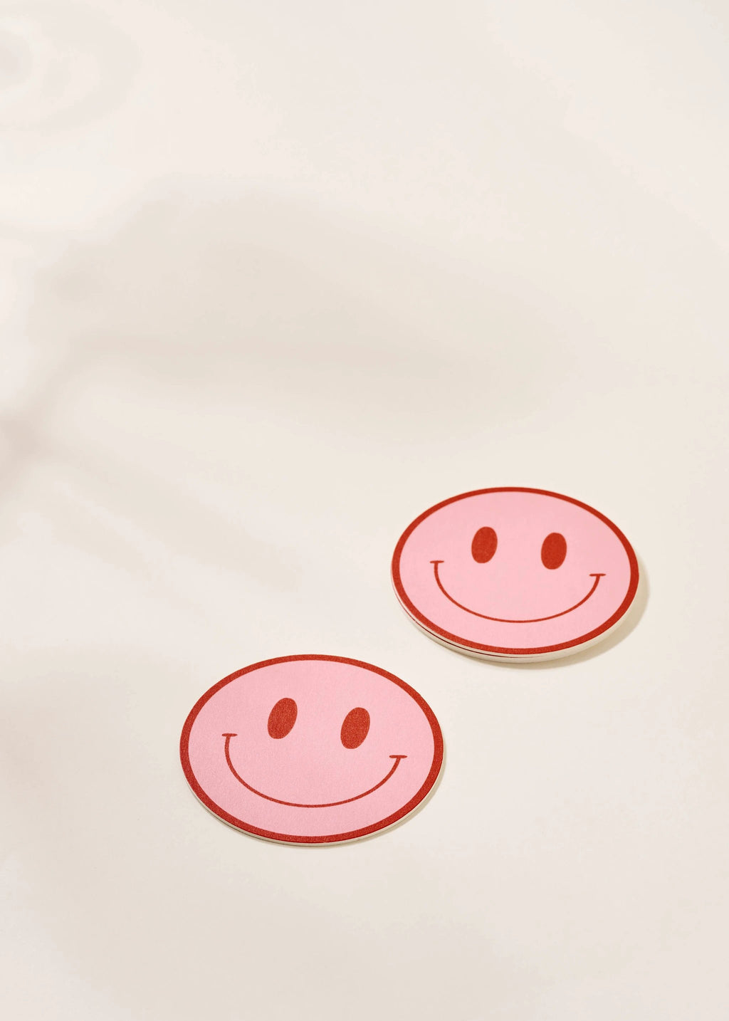 One & Only Paper - Peach and Tomato Smile Coasters - Set of Four by One & Only Paper