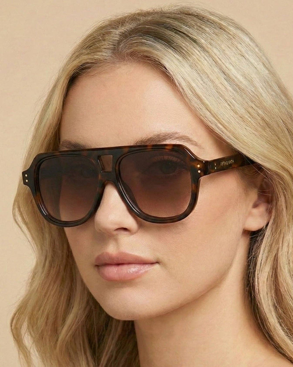 Fifth & Ninth Ender polarized sunglasses in Torte Brown - image 8