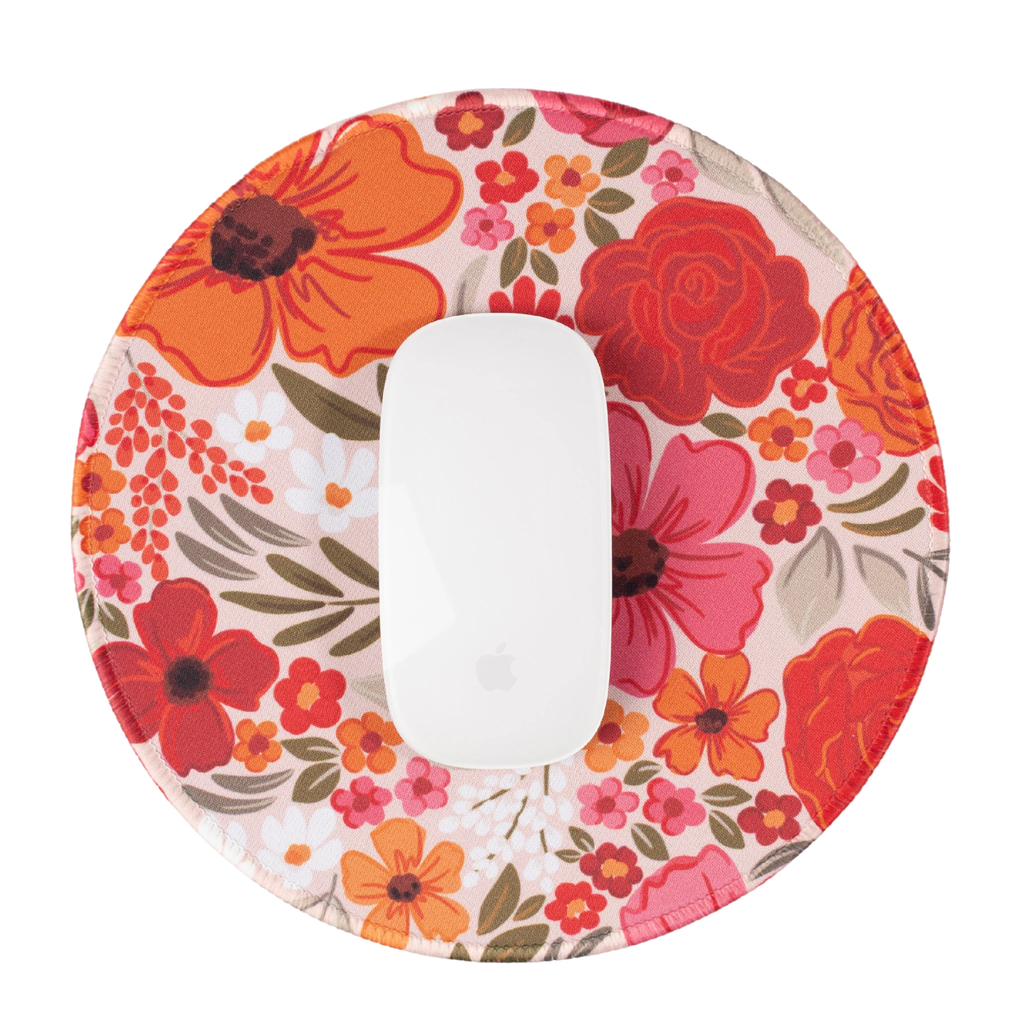 Elyse Breanne Design - Rosewood Blooms Mousepad by Elyse Breanne Design