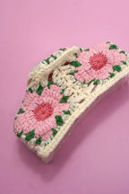 JOSSLYN by wall to wall - Crochet Floral Hair Claw Clip-Rose by JOSSLYN by wall to wall
