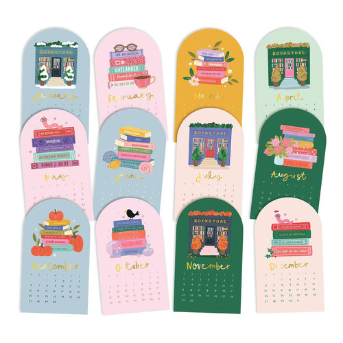 Pippi Post - Book Lover's 2026 Mini Desk Calendar by Pippi Post