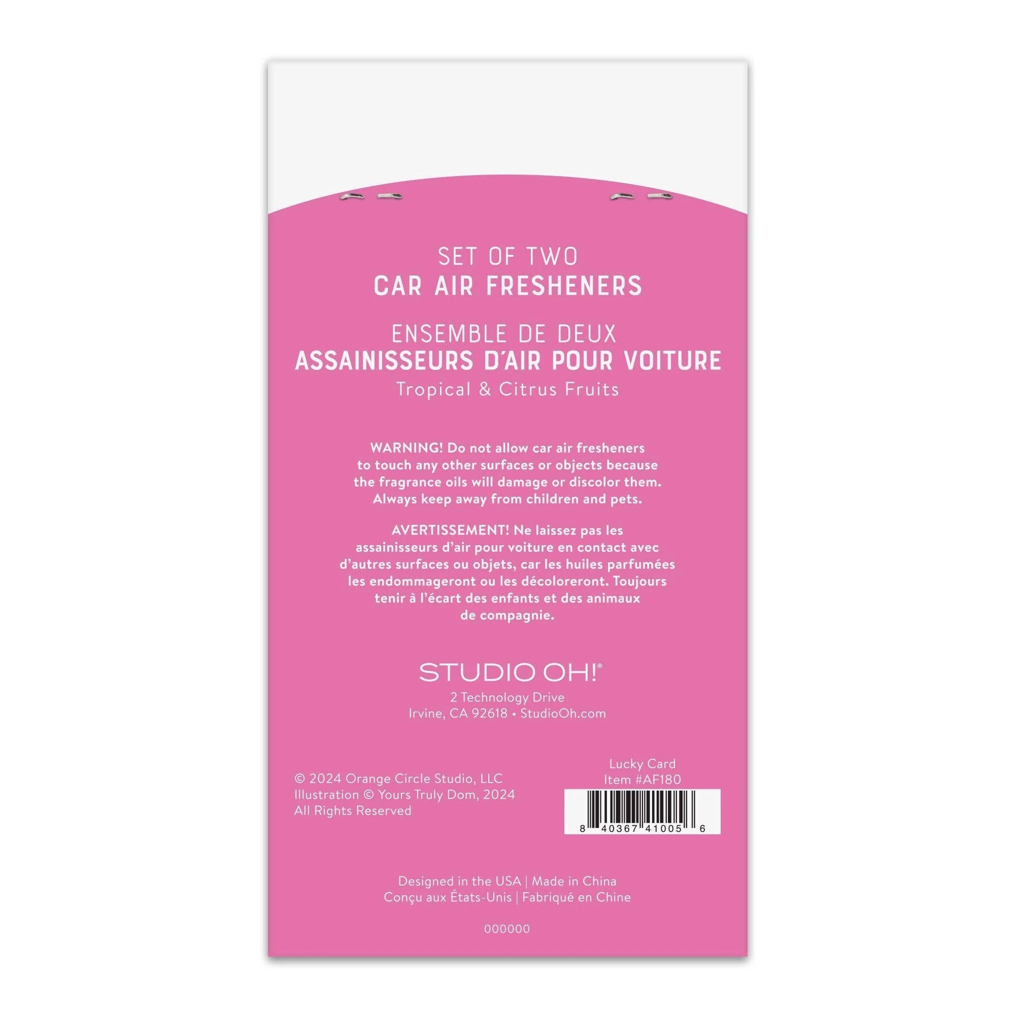 Studio Oh! - Lucky Card Car Air Freshener by Studio Oh!