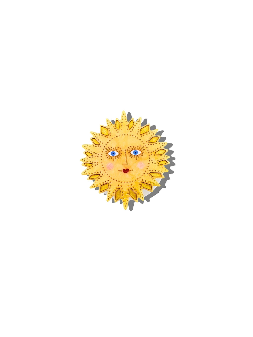 Solar Eclipse - Hand-painted Celestial Sun Grip Charm | Eco-Friendly by Solar Eclipse