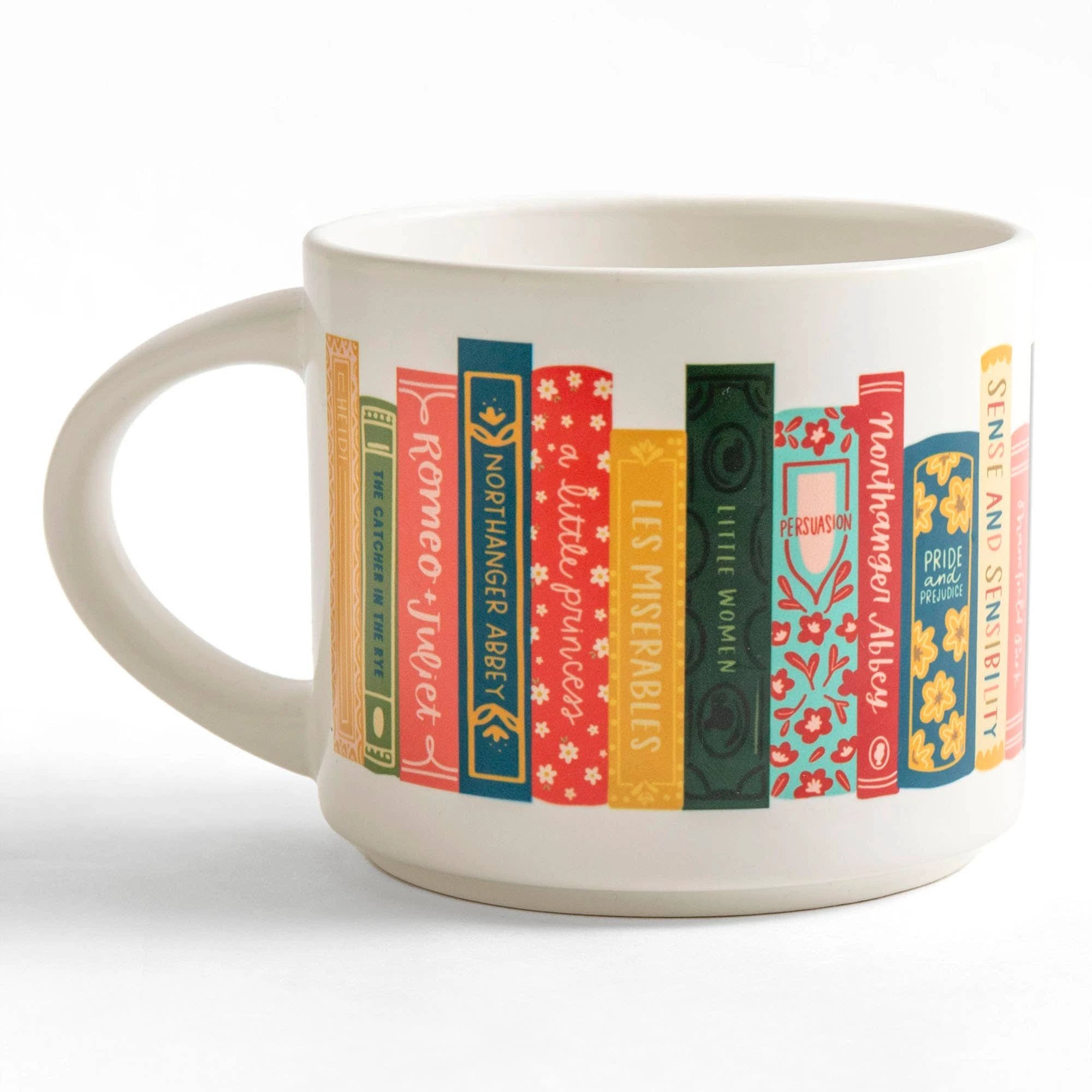 Classic Books Large Ceramic Mug by Pippi Post