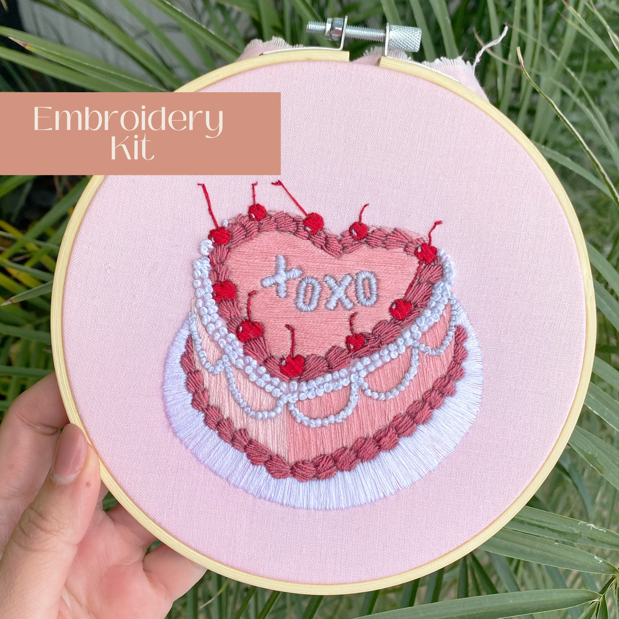 Sunday Mornings Shop LLC - Intermediate Embroidery Kit | Slice of Love by Sunday Mornings Shop LLC