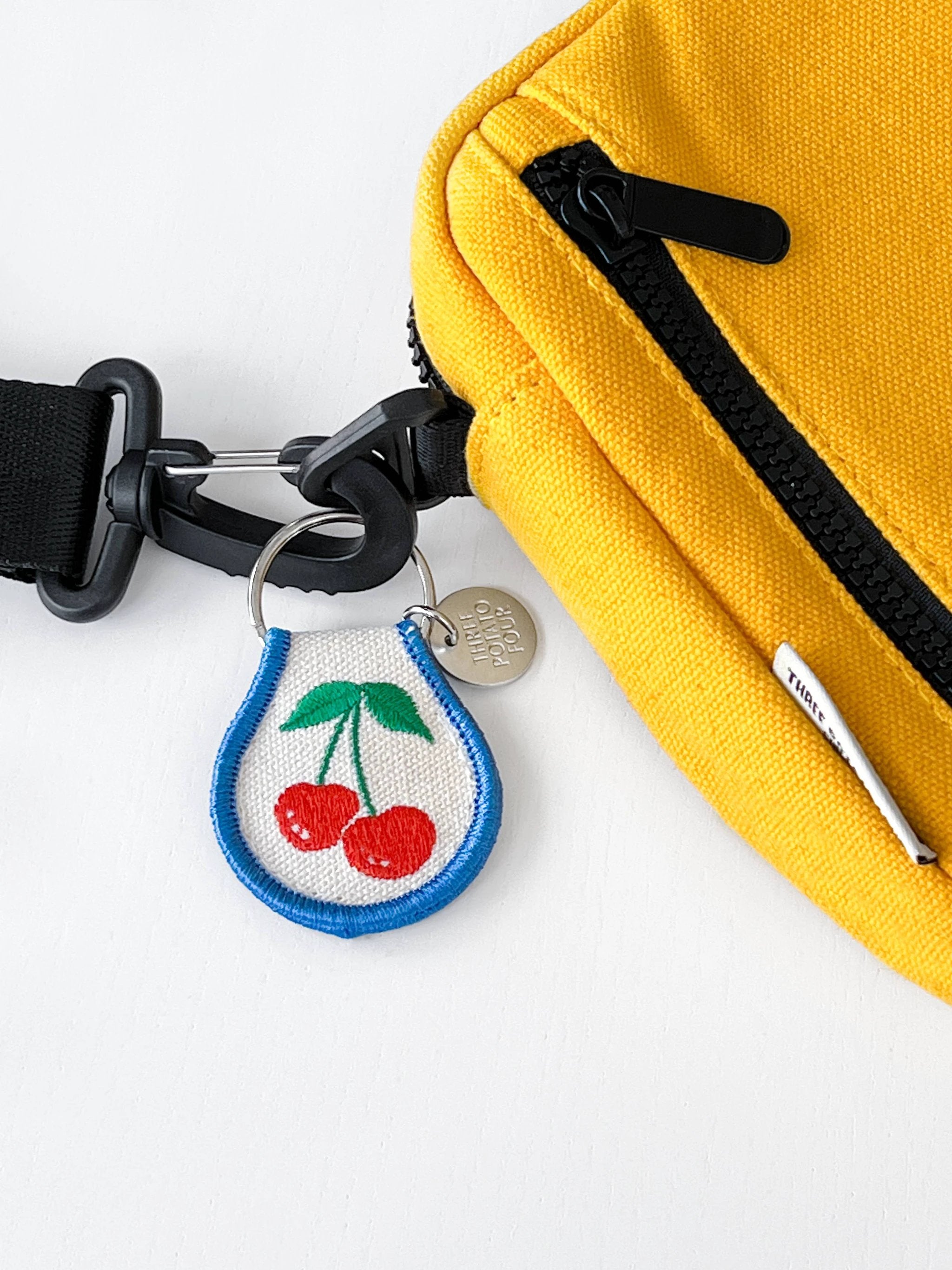 Three Potato Four - Patch Keychain - Cherries by Three Potato Four