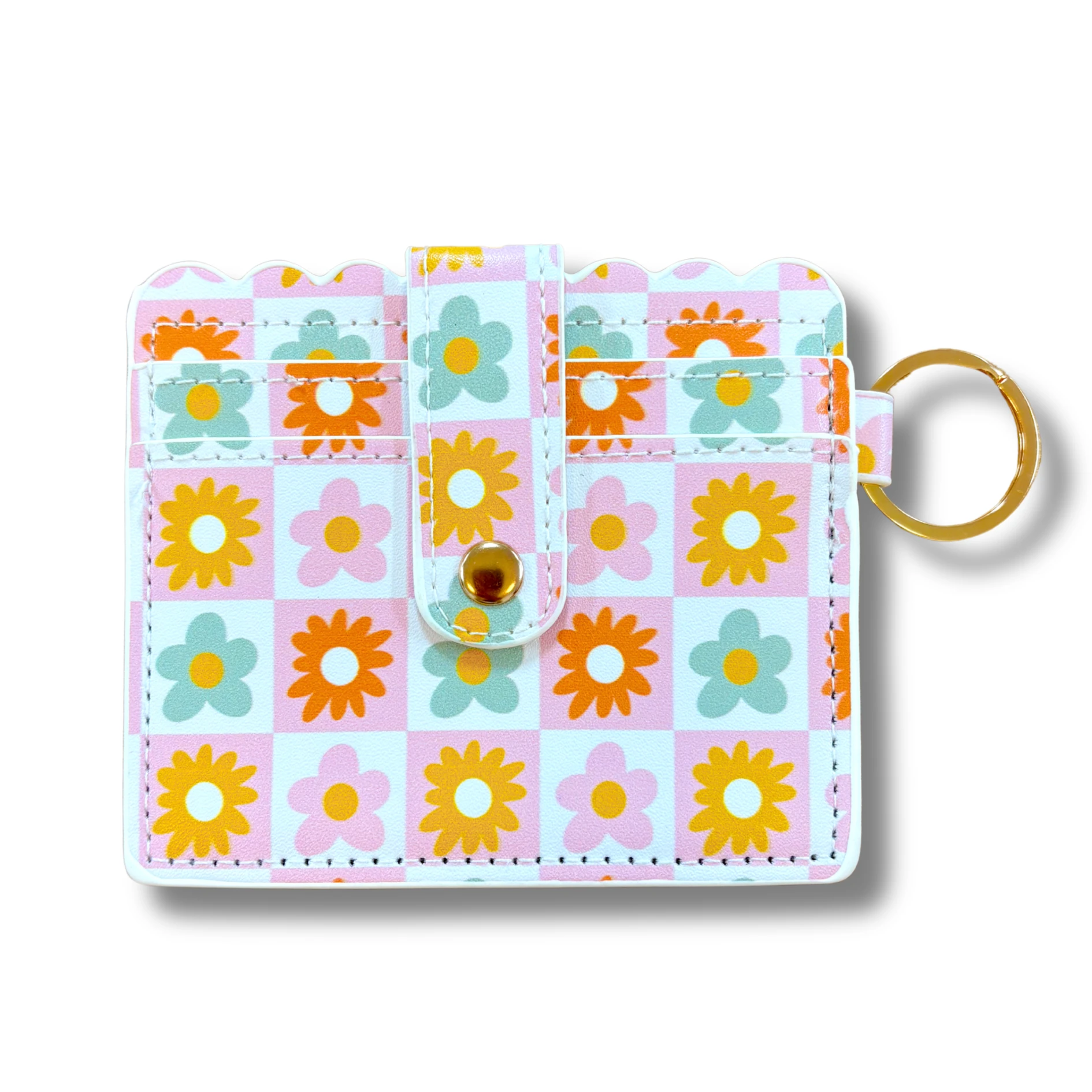 Elle Nicole - Wallet - Checkered Floral by Elle Nicole