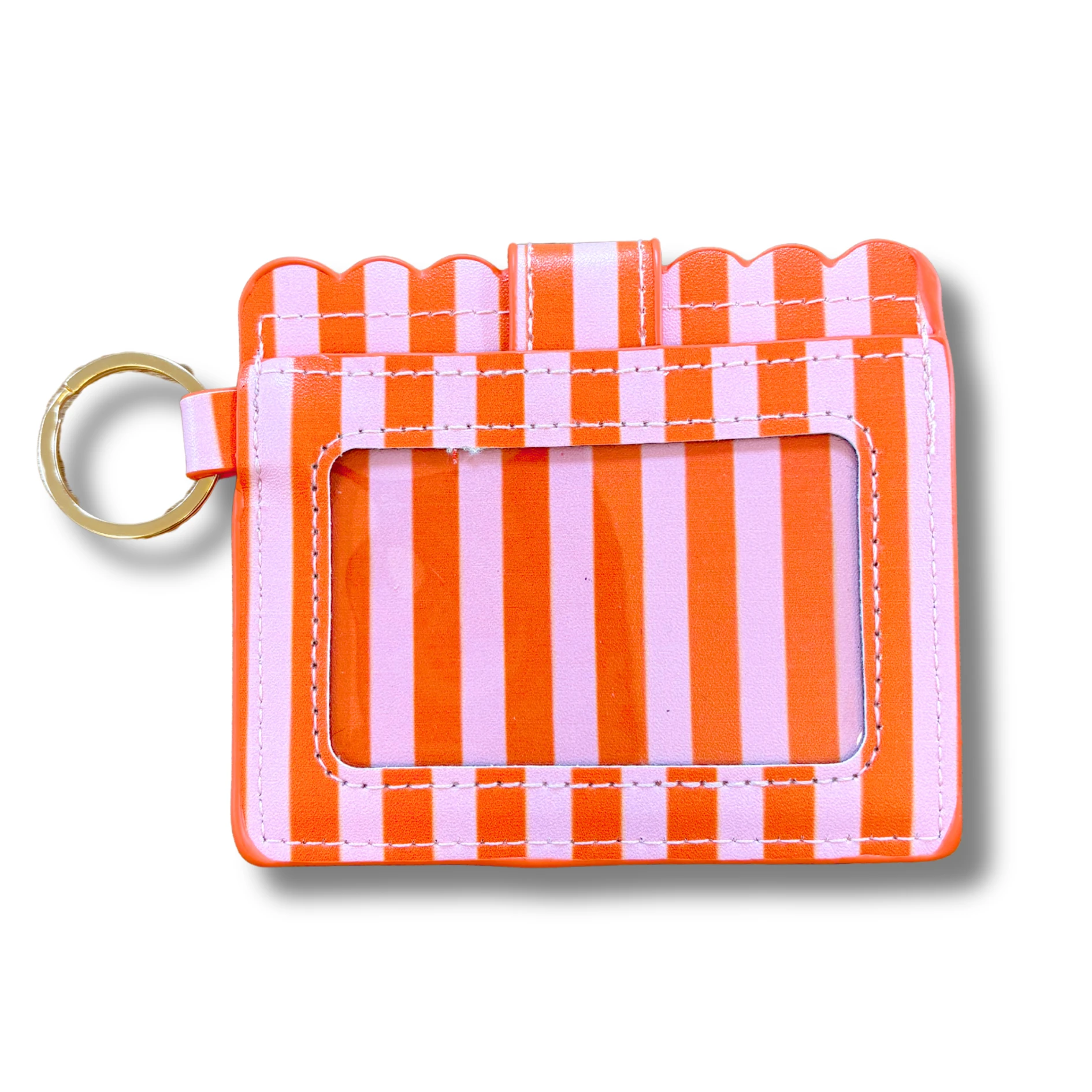 Elle Nicole - Wallet - Pink & Orange Stripes by Elle Nicole