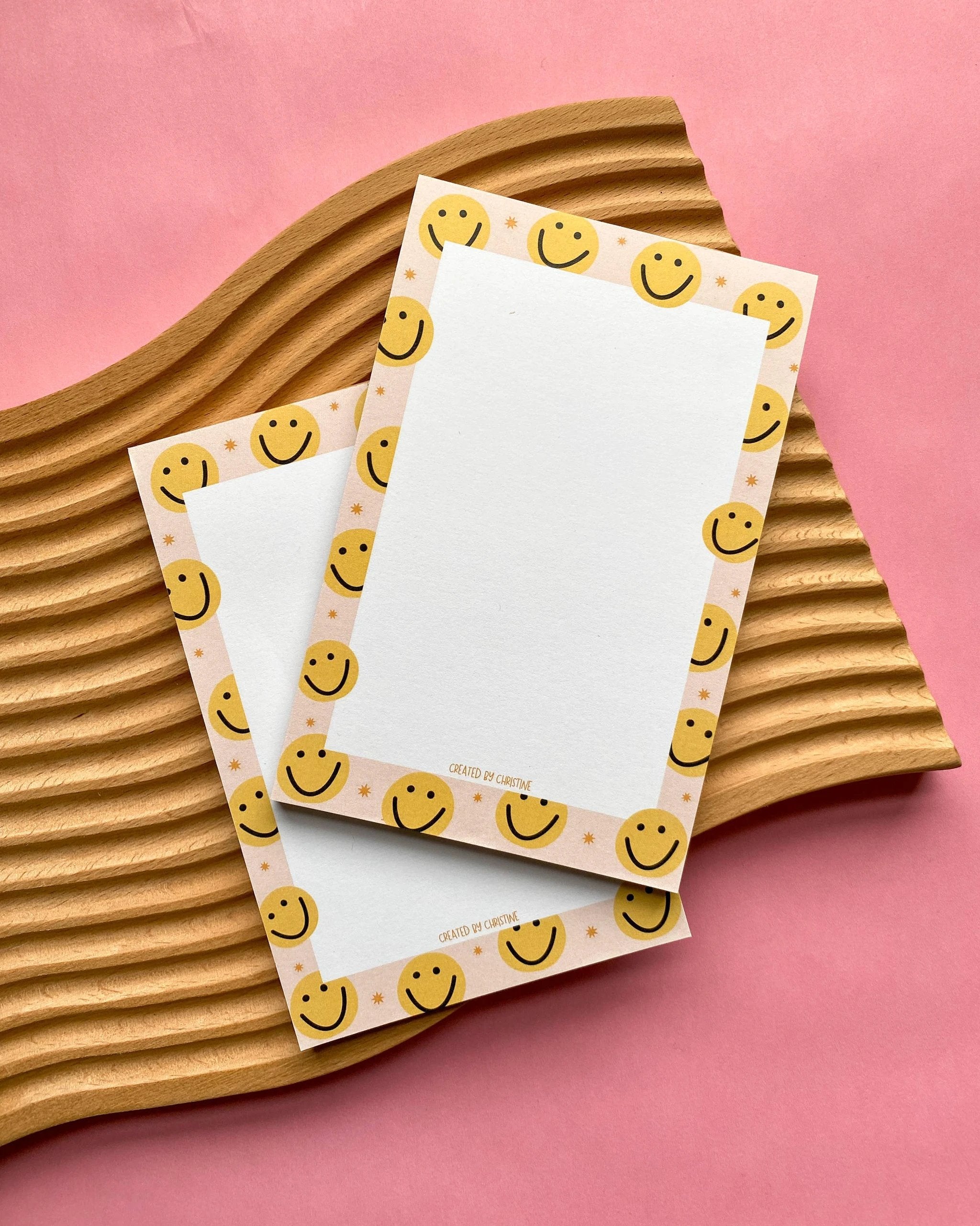 Created By Christine - Smiley Face Notepad 4x6" by Created By Christine