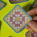 Doctor Scribble - Granny Square Vinyl Sticker by Doctor Scribble