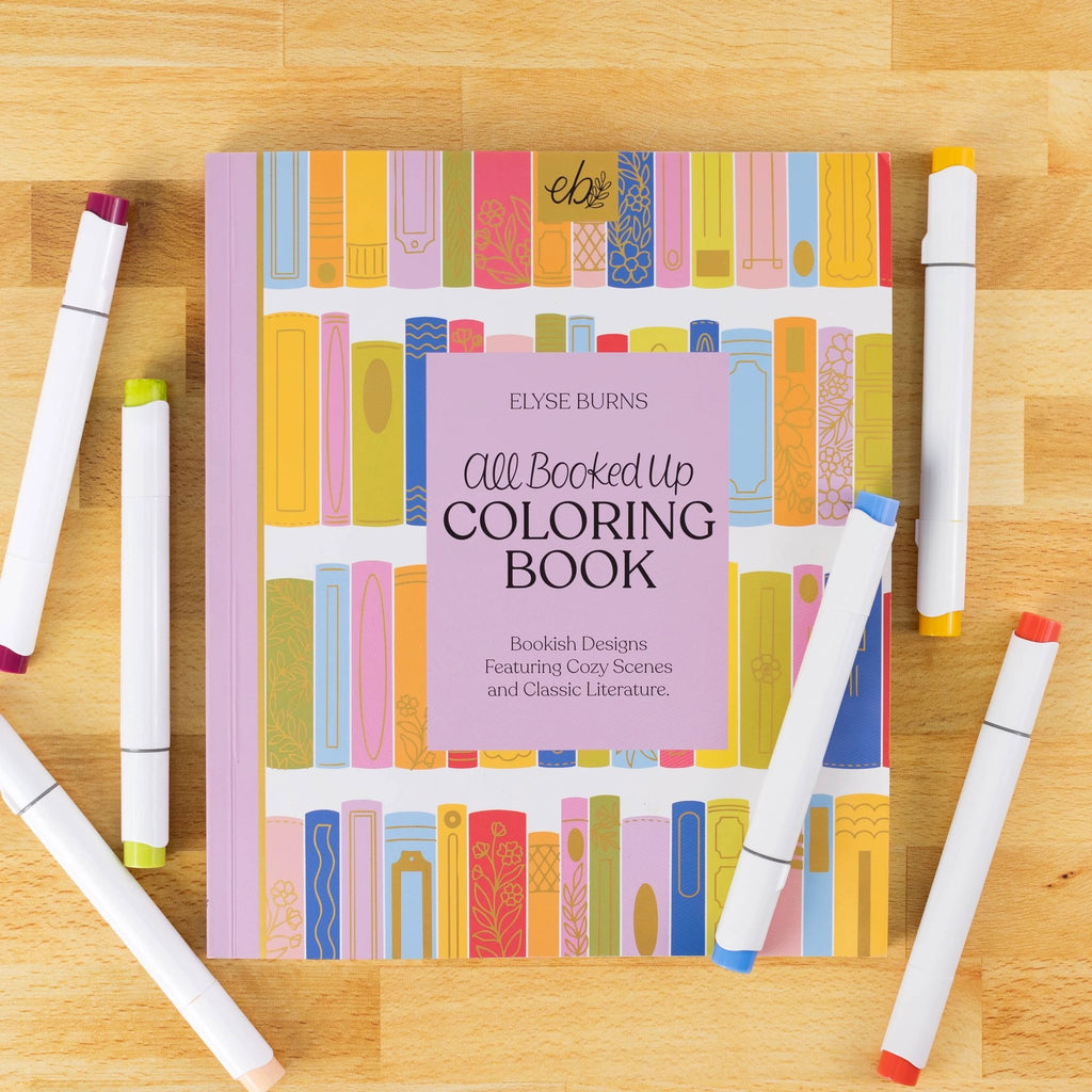 Elyse Breanne Design - All Booked Up Coloring Book | Bookish & Reading by Elyse Breanne Design