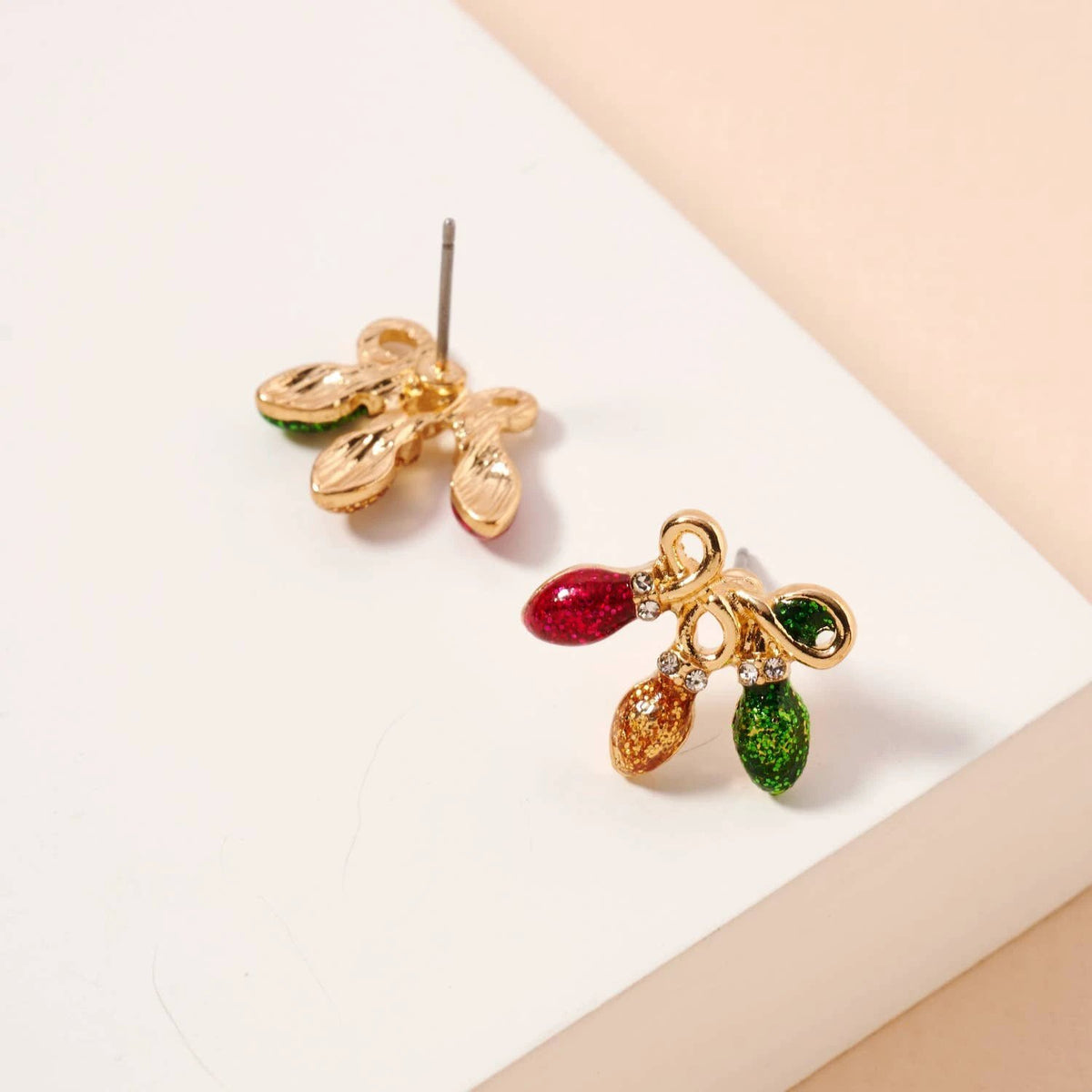 Christmas Lights Stud Earrings by Frem