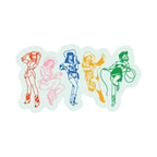 Juju and Moxie - Cowgirl Retro Western High Quality Vinyl Sticker by Juju and Moxie