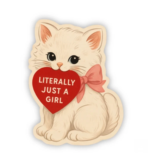 inviting affairs paperie - Literally Just a Girl Kitty by inviting affairs paperie