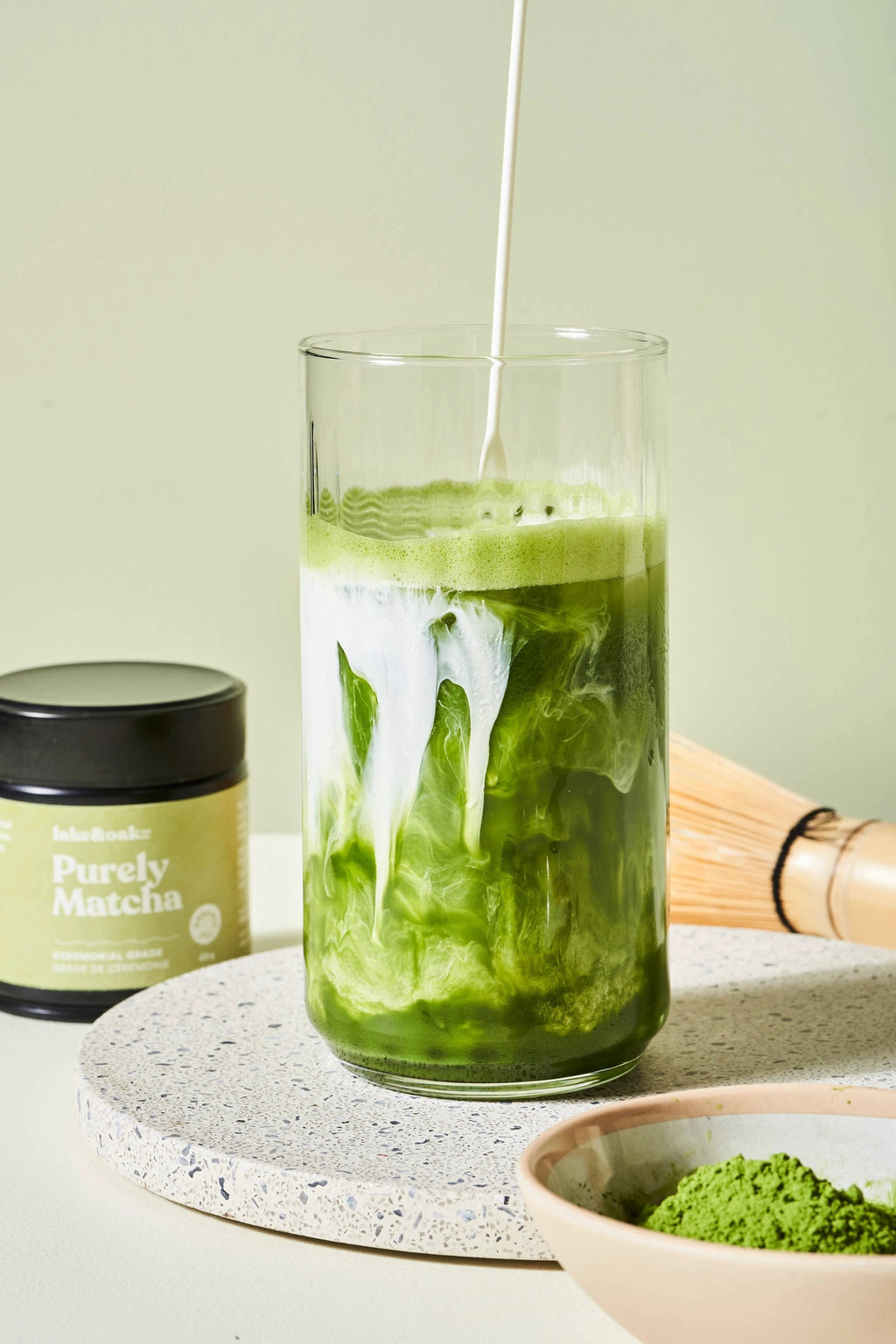 Lake & Oak Tea Co. - Purely Matcha - Organic Ceremonial Grade Matcha - Pouch - 50 servings by Lake & Oak Tea Co.