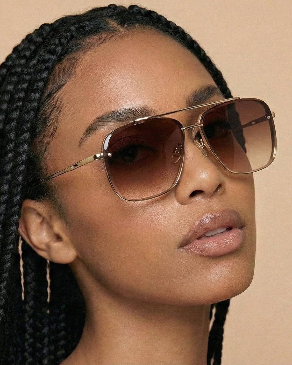Fifth & Ninth Memphis sunglasses in Brown Gold - image 2
