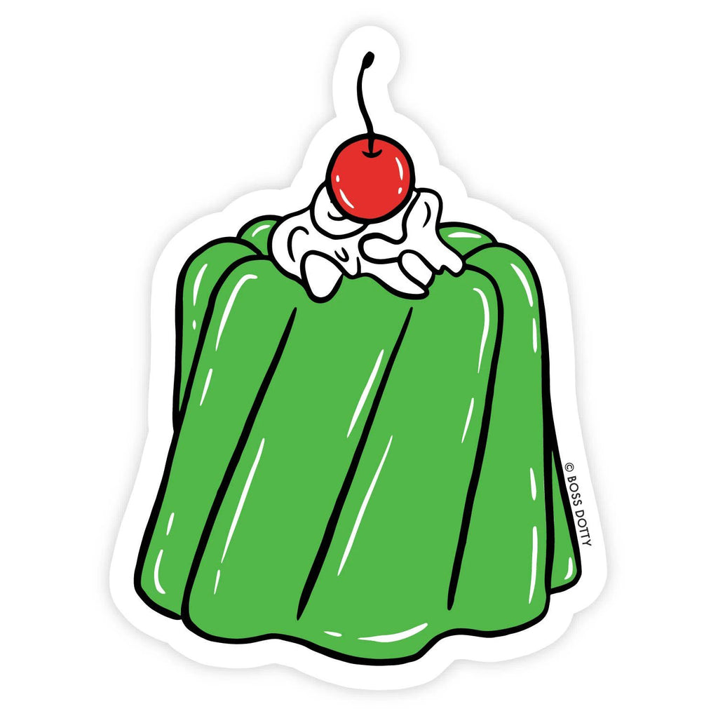 Boss Dotty Paper Co. - Retro Jello Mold Clear Sticker by Boss Dotty Paper Co.