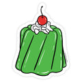 Boss Dotty Paper Co. - Retro Jello Mold Clear Sticker by Boss Dotty Paper Co.
