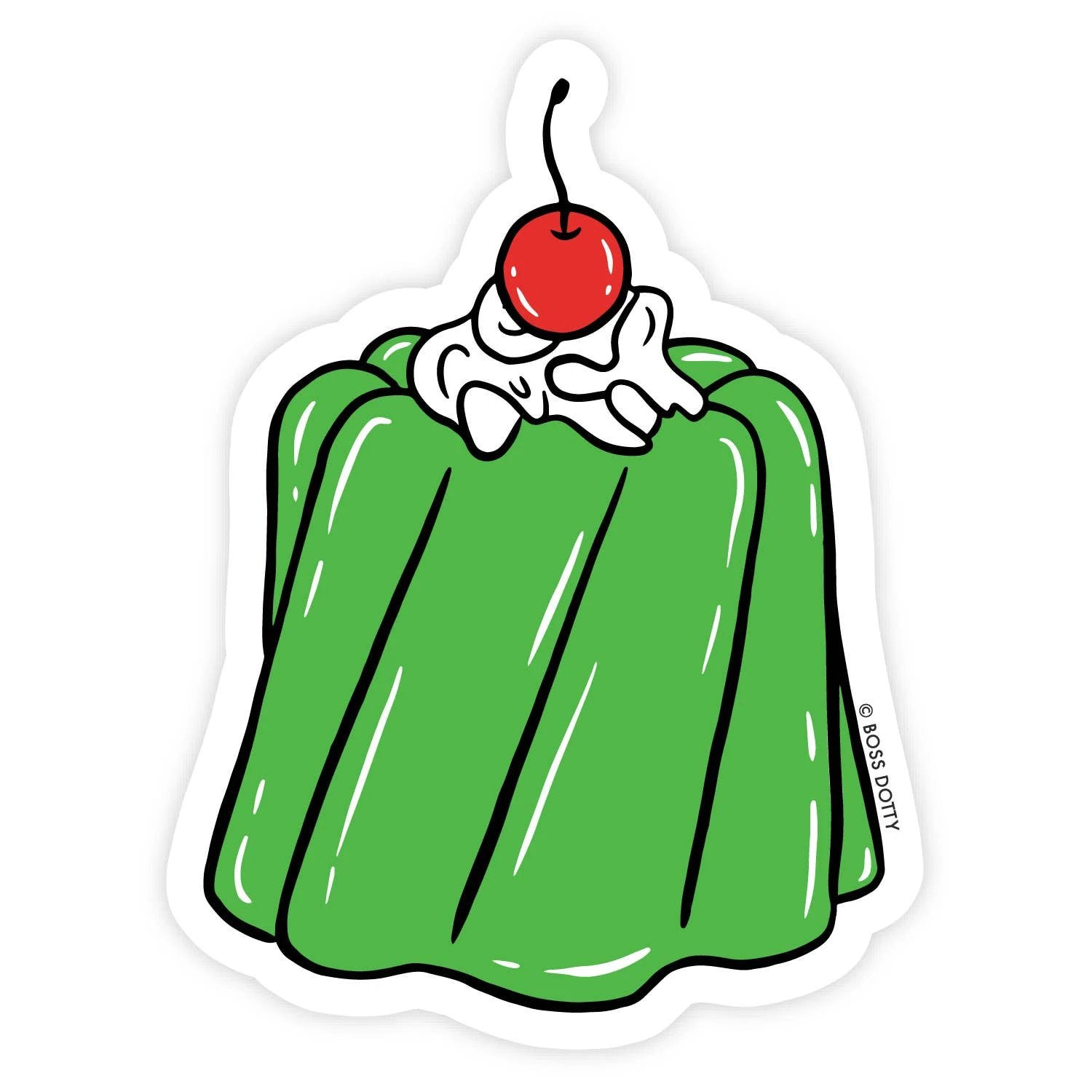 Boss Dotty Paper Co. - Retro Jello Mold Clear Sticker by Boss Dotty Paper Co.