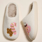 Gingerbread Man & Hot Chocolate Fuzzy Slippers by Frem