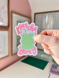 Hanstan Studio - Matcha Girly Vinyl Sticker by Hanstan Studio