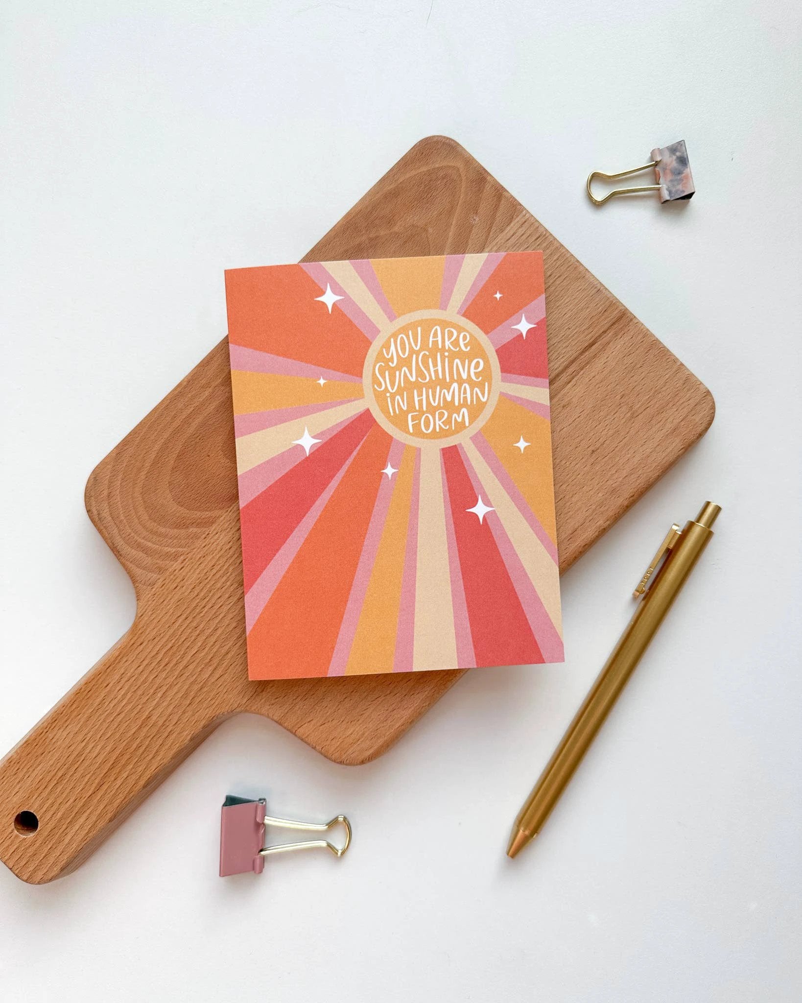 Created By Christine - You are Sunshine Friendship Greeting Sticker Card by Created By Christine