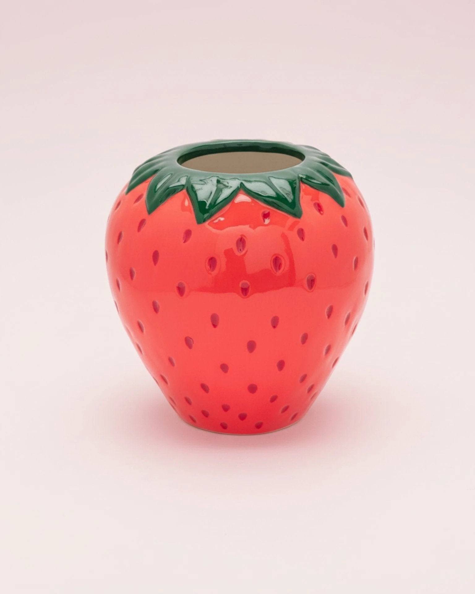 Strawberry Fields Ceramic Vase by Ban.do