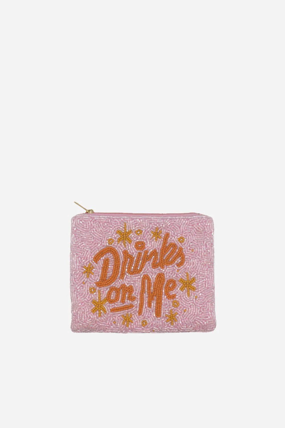 Pizzazz, Inc. - Drinks On Me Beaded Coin Pouch by Pizzazz, Inc.